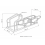 Rysunek wymiarowy ocynkowanego stojaka rowerowego ST5 na 5 rowerów – podstawa 1500 × 400 mm – MetalMix